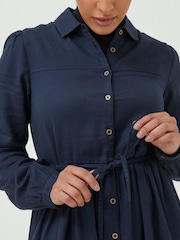 FatFace Blue Corby Shirt Dress - Image 4 of 6
