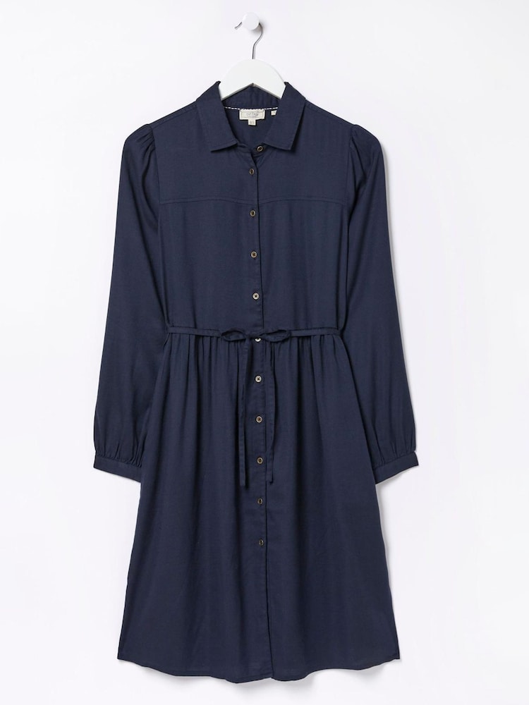 FatFace Blue Corby Shirt Dress - Image 6 of 6