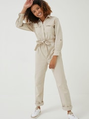 FatFace Natural Betty Boilersuit - Image 1 of 5
