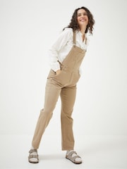 FatFace Natural Banbury Dungarees - Image 1 of 6