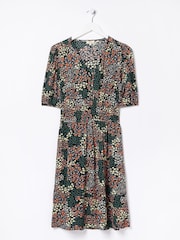 FatFace Black Meadow Patchwork Lottie Dress - Image 1 of 1