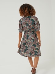 FatFace Black Meadow Patchwork Lottie Dress - Image 2 of 4