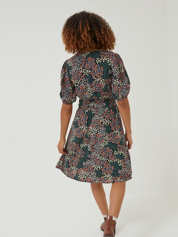 FatFace Black Meadow Patchwork Lottie Dress - Image 2 of 4