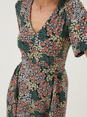 FatFace Black Patchwork Fiona Jersey Dress - Image 3 of 6