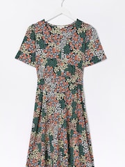 FatFace Black Patchwork Fiona Jersey Dress - Image 6 of 6