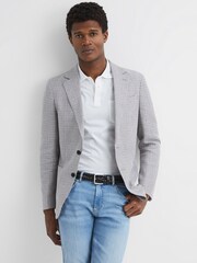 Reiss Black Carlton Woven Leather Belt - Image 2 of 4