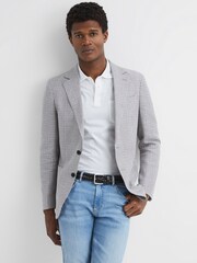 Reiss Black Carlton Woven Leather Belt - Image 8 of 10