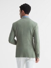 Reiss Sage Attire Slim Fit Textured Wool Blend Blazer - Image 5 of 9