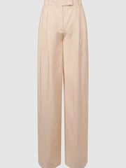 Reiss Nude Izzie Wide Leg Occasion Trousers - Image 2 of 7