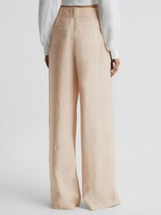 Reiss Nude Izzie Wide Leg Occasion Trousers - Image 5 of 7
