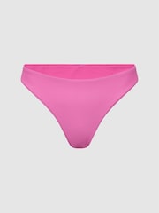 Reiss Pink Carina High Cut Bikini Bottoms - Image 2 of 5