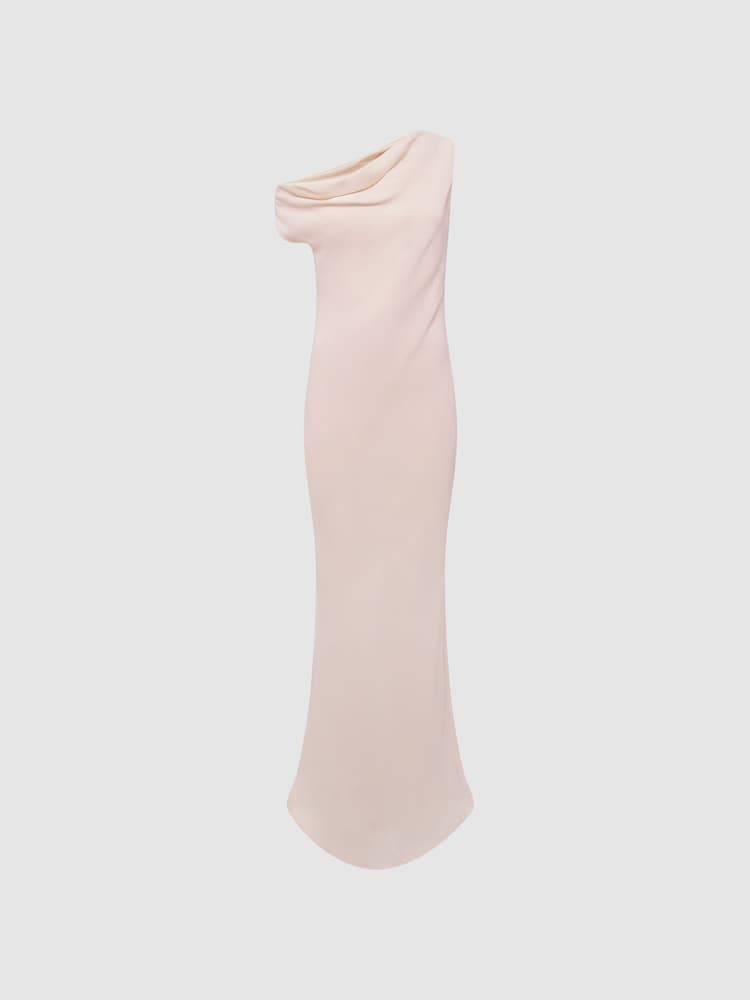 Reiss Nude Loretta Off-The-Shoulder Maxi Dress - Image 2 of 6