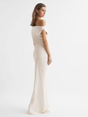 Reiss Ivory Loretta Off-The-Shoulder Maxi Dress - Image 5 of 6