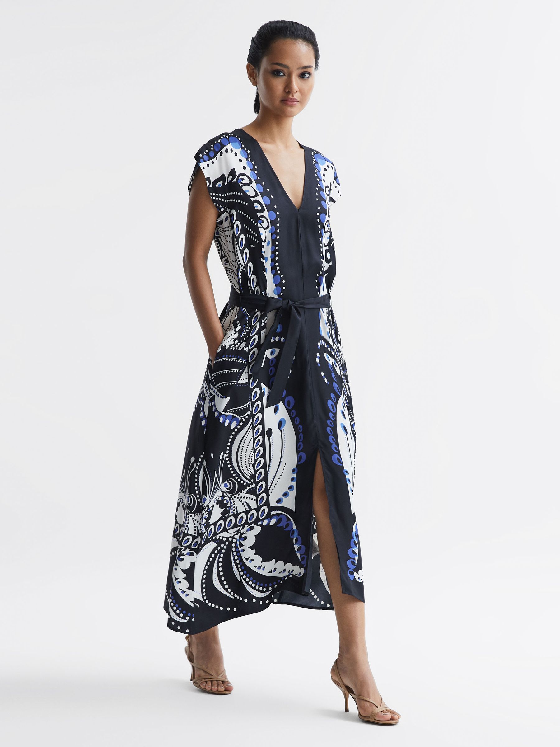 Reiss navy dress on sale