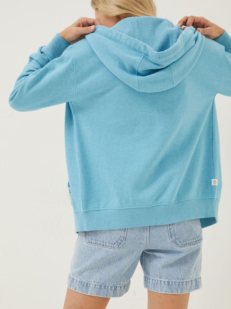 FatFace Blue Amy Zip Through Hoodie - Image 2 of 5
