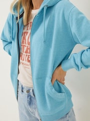 FatFace Blue Amy Zip Through Hoodie - Image 4 of 5
