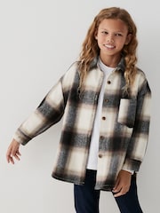 Neutral Check Shacket (3-16yrs) - Image 1 of 7