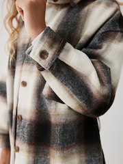 Neutral Check Shacket (3-16yrs) - Image 4 of 7