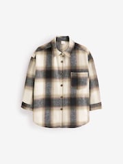 Neutral Check Shacket (3-16yrs) - Image 5 of 7