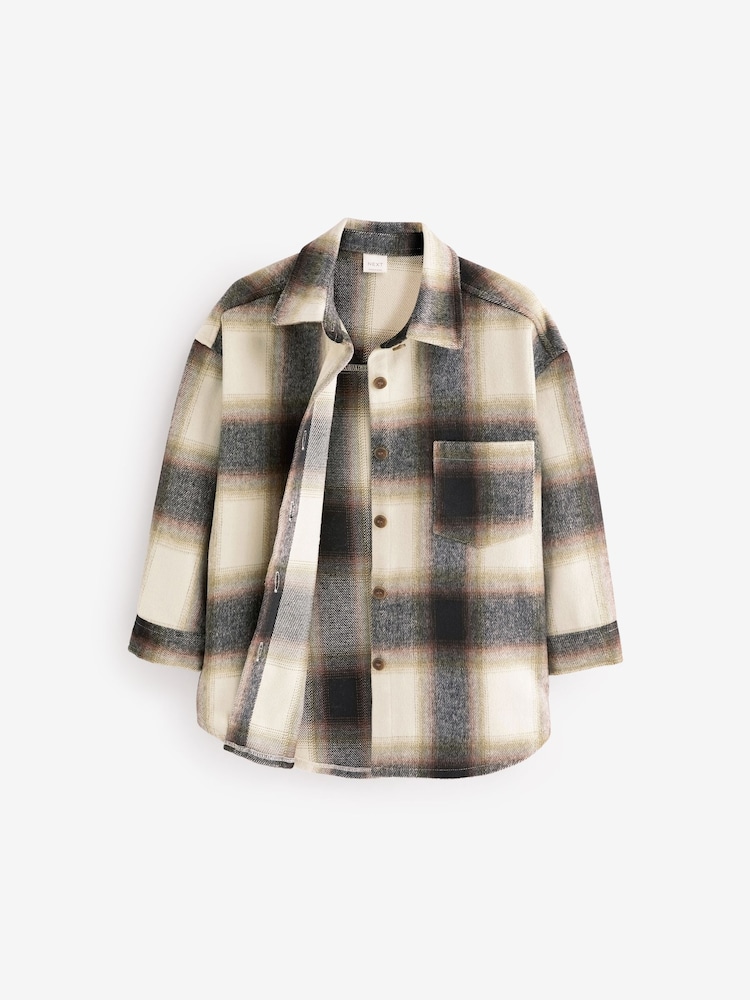 Neutral Check Shacket (3-16yrs) - Image 7 of 7