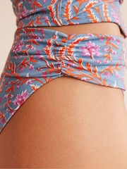 Boden Blue Classic Fold Bikini Bottoms - Image 4 of 6