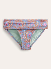 Boden Blue Classic Fold Bikini Bottoms - Image 5 of 6