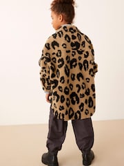 Animal Print - Hemdjacke aus Teddy-Fleece (3–16 Jahre) - Bild 3 von 5