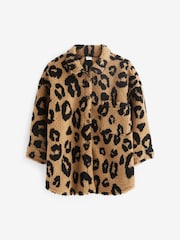 Animal Print - Hemdjacke aus Teddy-Fleece (3–16 Jahre) - Bild 4 von 5