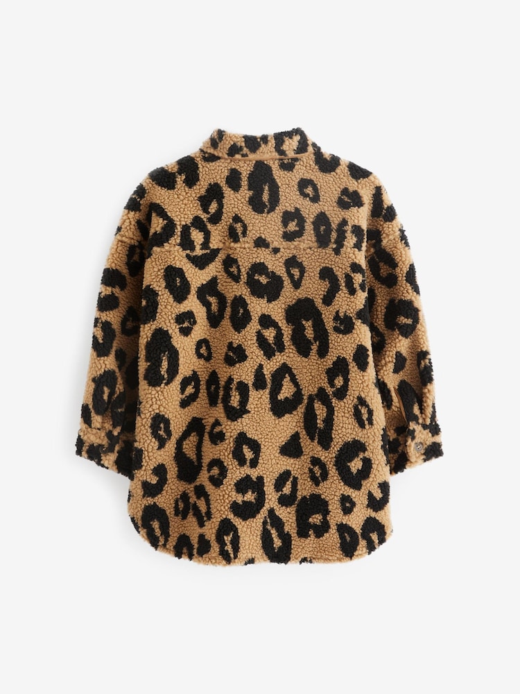 Animal Print - Hemdjacke aus Teddy-Fleece (3–16 Jahre) - Bild 5 von 5
