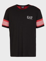 Emporio Armani EA7 Collegiate Black T-Shirt - Image 1 of 3