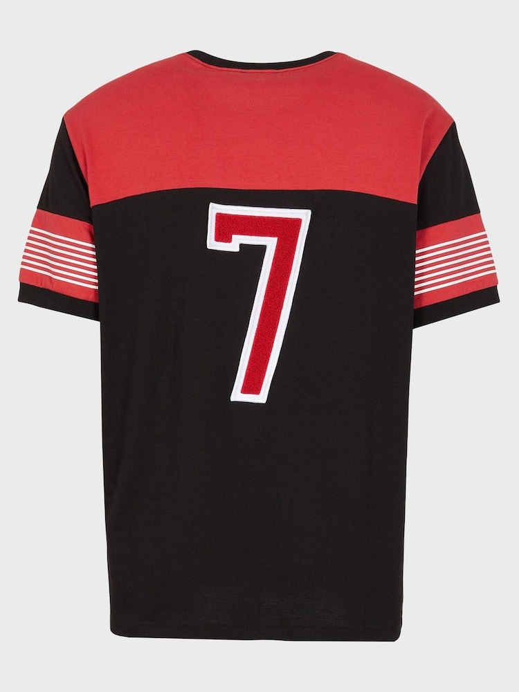 Emporio Armani EA7 Collegiate Black T-Shirt - Image 2 of 3