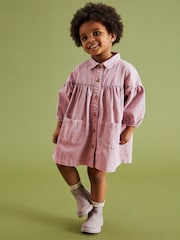 Violet lilas - Robe chemise en coton (3 mois-8 ans) - Image 1 de 6