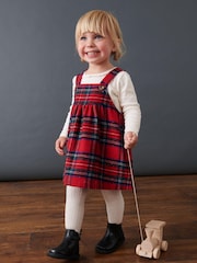 Red Check Pinafore Dress (3mths-8yrs) - Image 2 of 7