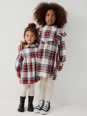 Cream/Red Ruffle Collar Dress (3mths-8yrs) - Image 1 of 8
