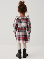 Cream/Red Ruffle Collar Dress (3mths-8yrs) - Image 3 of 8