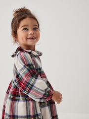Cream/Red Ruffle Collar Dress (3mths-8yrs) - Image 4 of 8