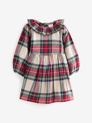 Cream/Red Ruffle Collar Dress (3mths-8yrs) - Image 6 of 8