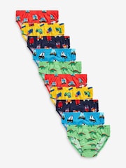 Bright Print 100% Cotton Briefs 10 Pack (1.5-10yrs) - Image 1 of 13
