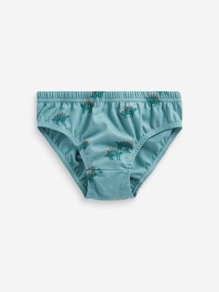 Neutral Dinosaur 100% Cotton Briefs 7 Pack (1.5-10yrs) - Image 2 of 10