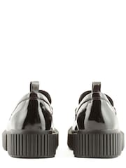 Armani Exchange Chunky Sole Patent Black Loafers - Image 3 of 6