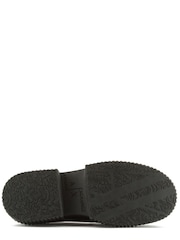 Armani Exchange Chunky Sole Patent Black Loafers - Image 4 of 6