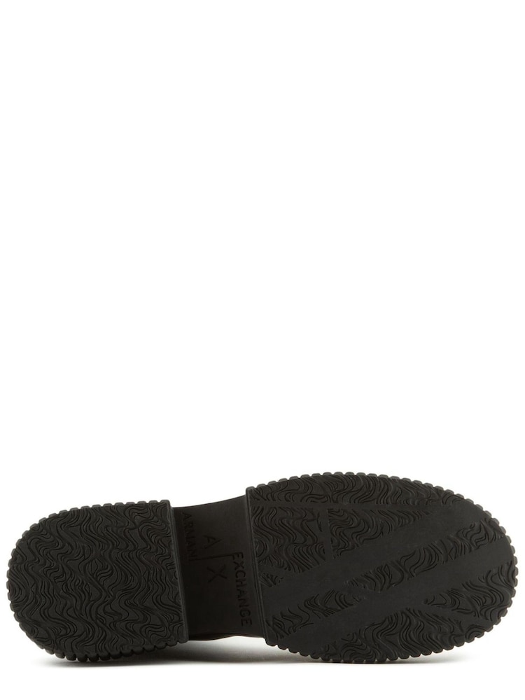 Armani Exchange Chunky Sole Lace Black Boots - Image 5 of 5