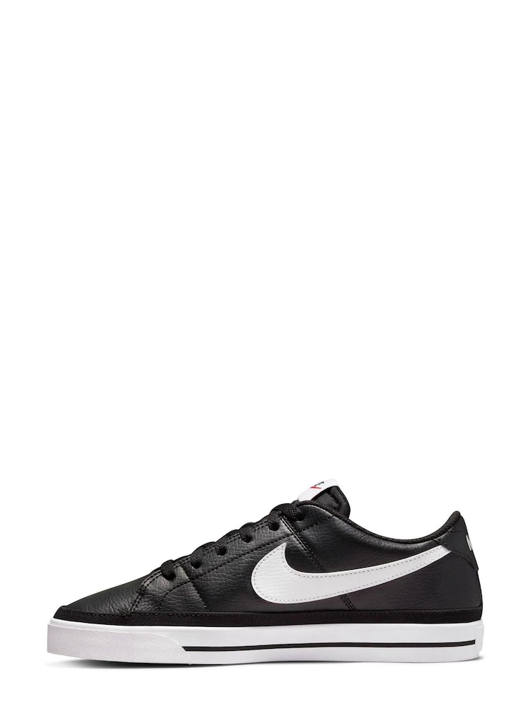 Nike Black/White Court Legacy Trainers - Image 2 of 8