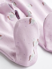 Multi Character Baby Footed 100% Cotton Sleepsuits 5 Pack (0-2yrs) - Image 12 of 13