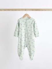 Multi Character Baby Footed 100% Cotton Sleepsuits 5 Pack (0-2yrs) - Image 5 of 13
