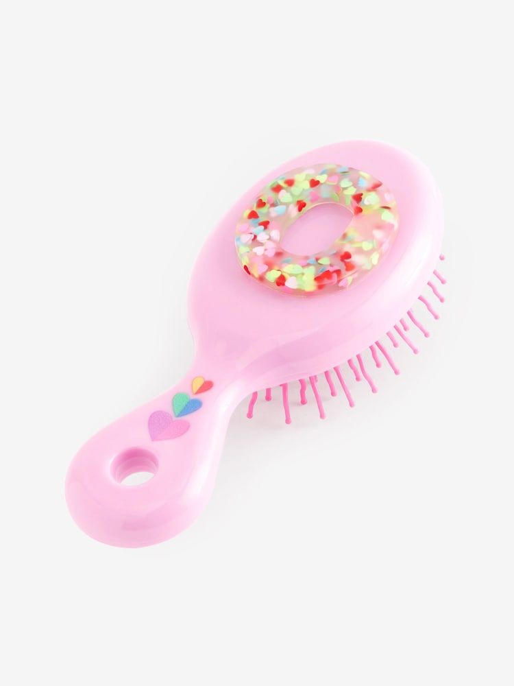 Bright Pink O Initial Hairbrush - Image 1 of 3 Bright Pink O Initial Hairbrush - Image 1 of 3