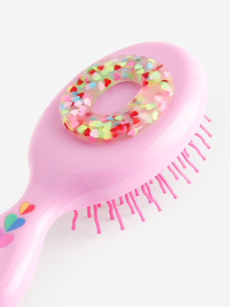 Bright Pink O Initial Hairbrush - Image 3 of 3 Bright Pink O Initial Hairbrush - Image 3 of 3