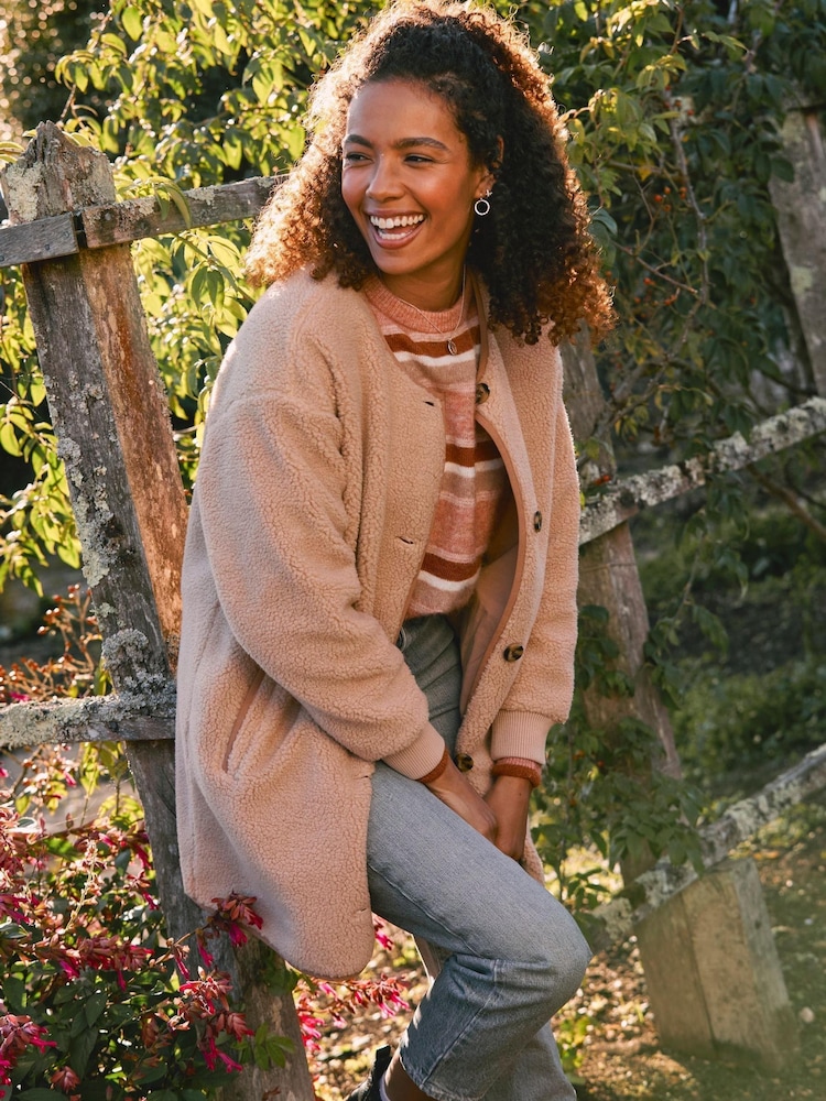 FatFace Brown Jericho Fleece - Image 2 of 8