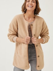FatFace Brown Jericho Fleece - Image 3 of 8