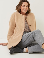 FatFace Brown Jericho Fleece - Image 7 of 8